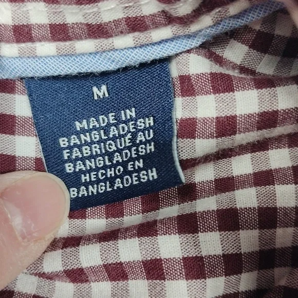 Chaps slim fit men's long sleeved button down shirt size medium - Picture 3 of 12